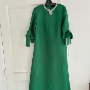 STUNNING emerald green Kaftan by Reem Acra